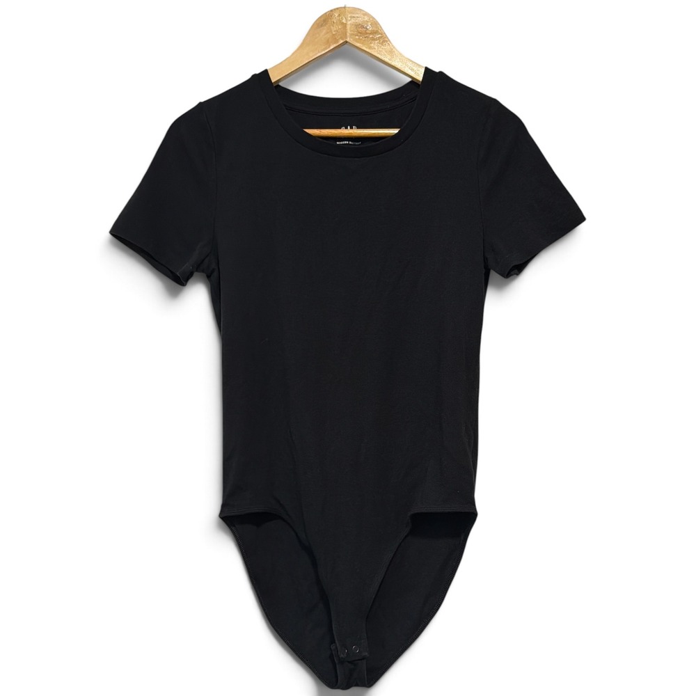 Gap Modern Black Bodysuit and Crewneck T-Shirt Bundle Set Womens Size M